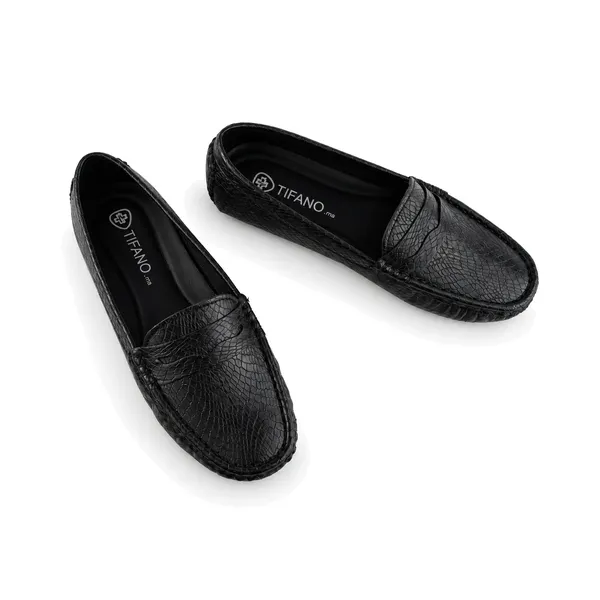 Mocassin pour femme M2023-1 noir...........   miniature