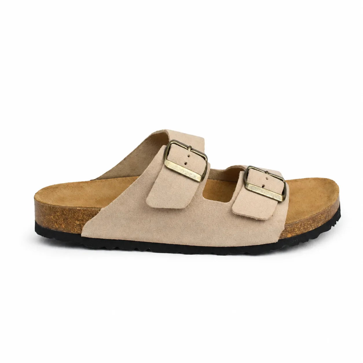 Sandale pour homme s030-1 beige daim.  miniature