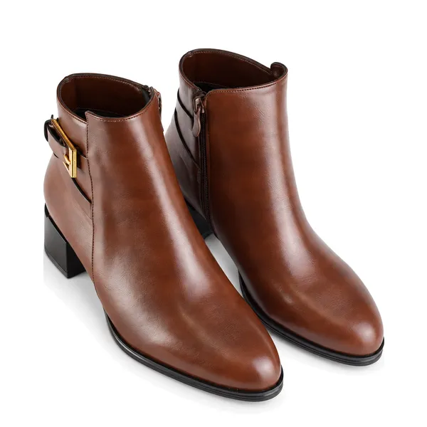 Bottine pour femme BT-HL 1423 marron miniature