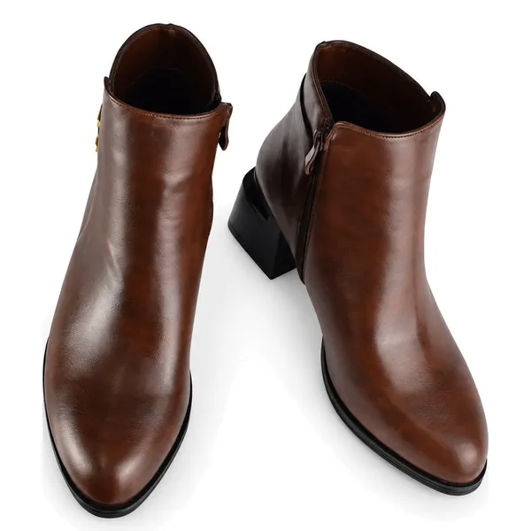 Bottine pour femme TF-HEL 4321 marron miniature