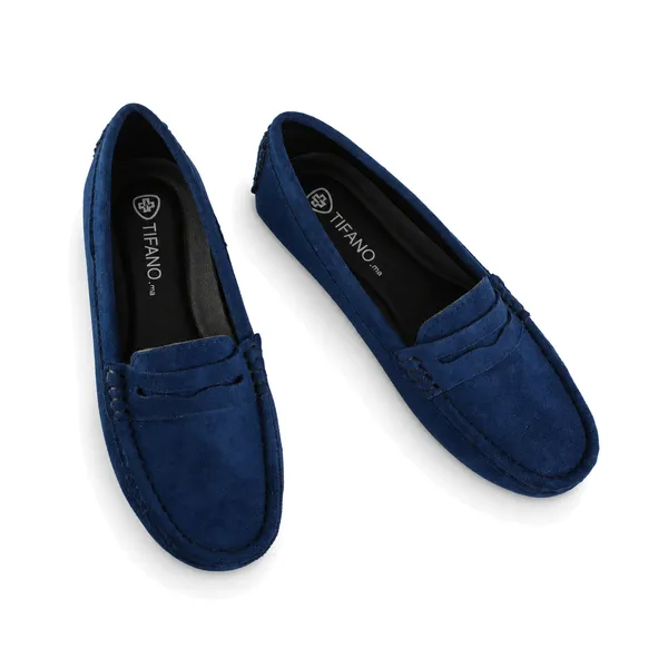 Mocassin pour femme M2023-1 bleu daim  miniature