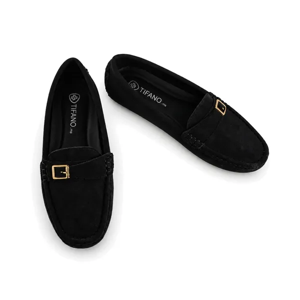 Mocassin pour femme M2025 noir  daim  miniature