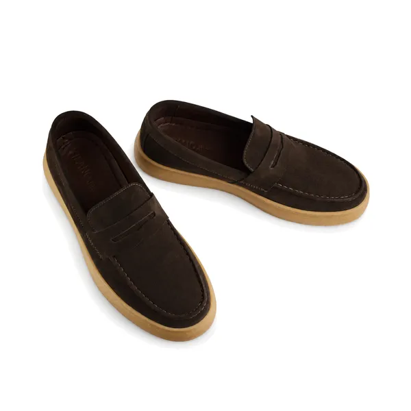 CHAUSSURE HOMME CONFORT+ 09-2 marron daim miniature