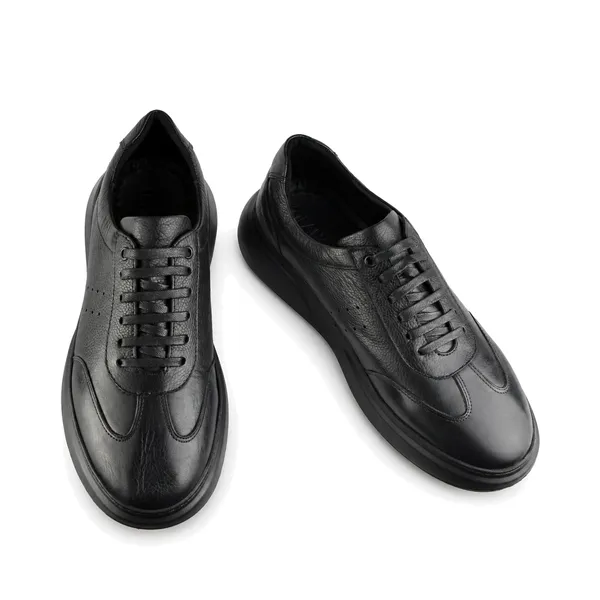 Basket pour homme 171 noir cuir   miniature