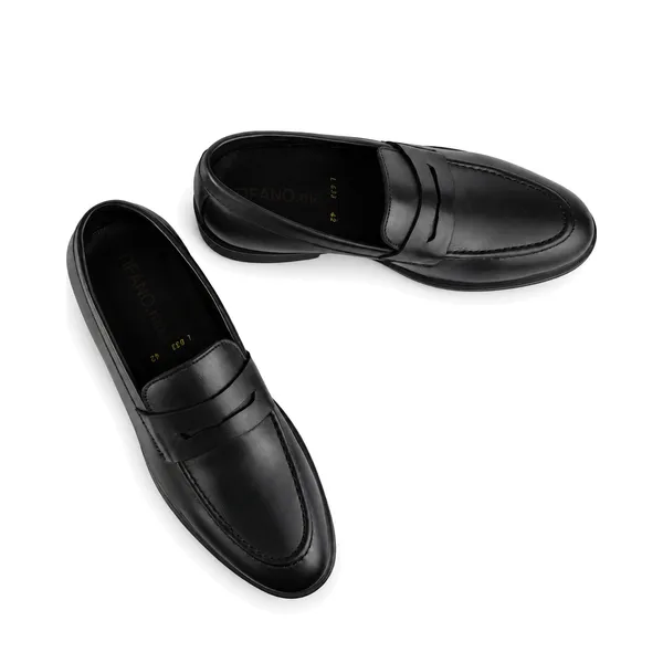 CHAUSSURE HOMME confort 033 NOIR CUIR  miniature