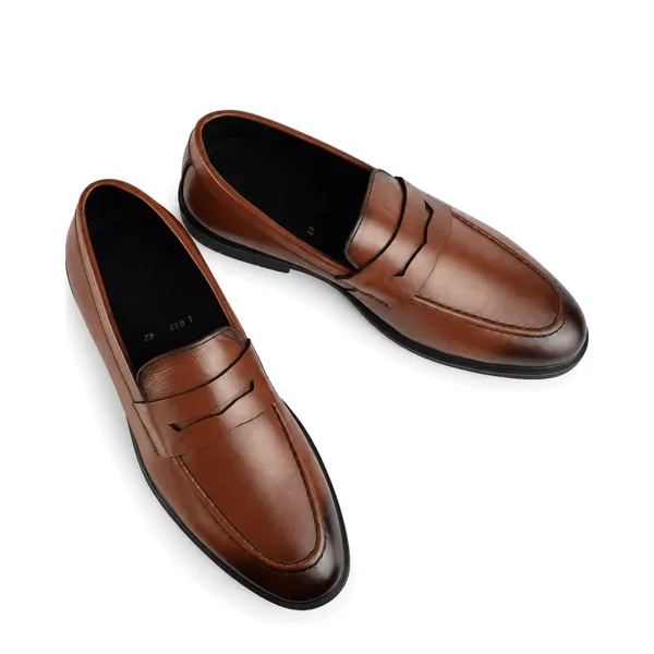 CHAUSSURE HOMME confort 033 MARRON CUIR   miniature
