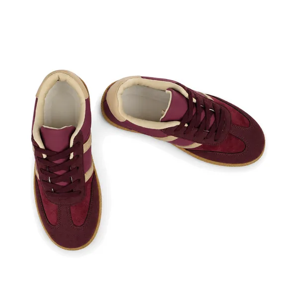 Basket sneakers pour femme k-1 bordeaux miniature