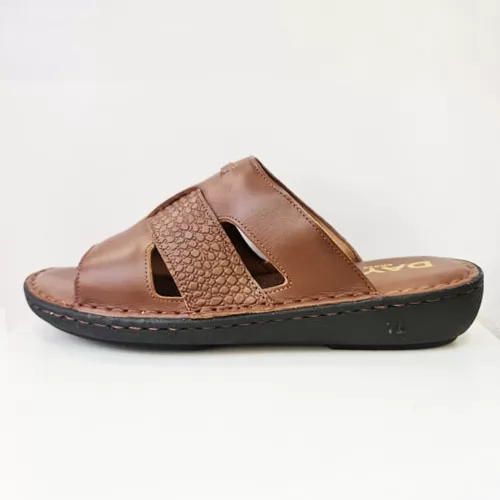 SANADLE HOMME 301 TABAC CUIR .......... sandale médicale femme confortable Maroc