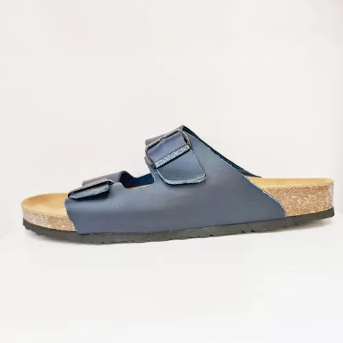 SANDALE HOMME SH022 BLEU CUIR .......... sandale médicale femme confortable Maroc