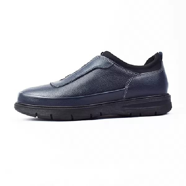 CHAUSSURE CONFORT 905 BLEU CUIR   .......... sandale médicale femme confortable Maroc