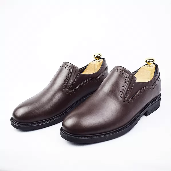 Chaussure pour homme 438 marron cuir sandale médicale femme confortable Maroc
