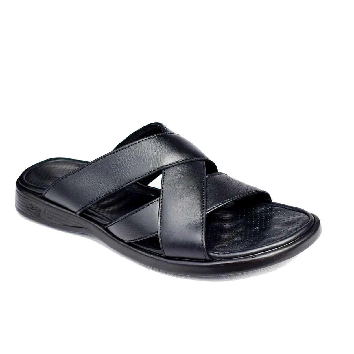 Sandale pour homme 216 noir cuir