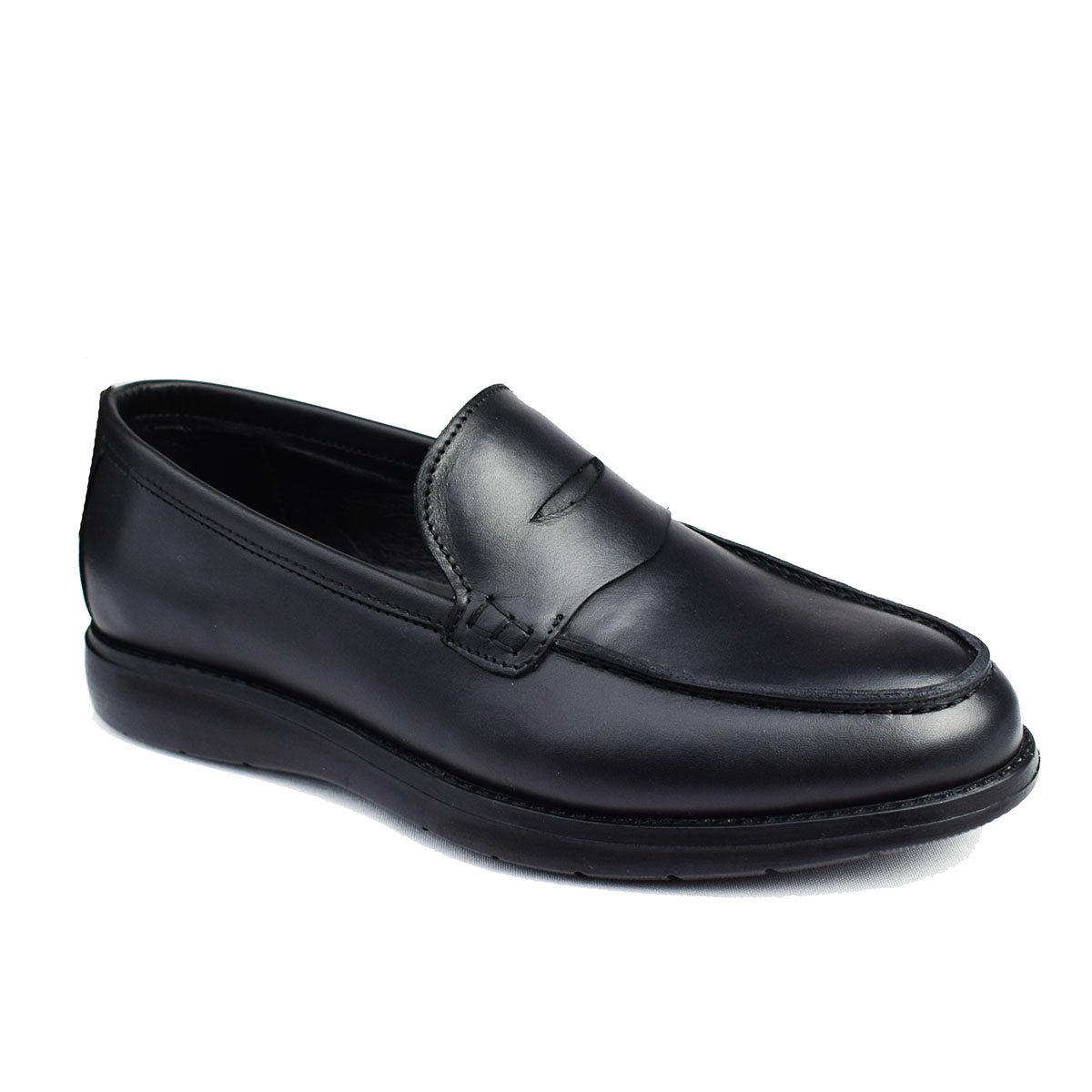 Mocassin pour homme 209 noir cuir Mocassin homme Maroc