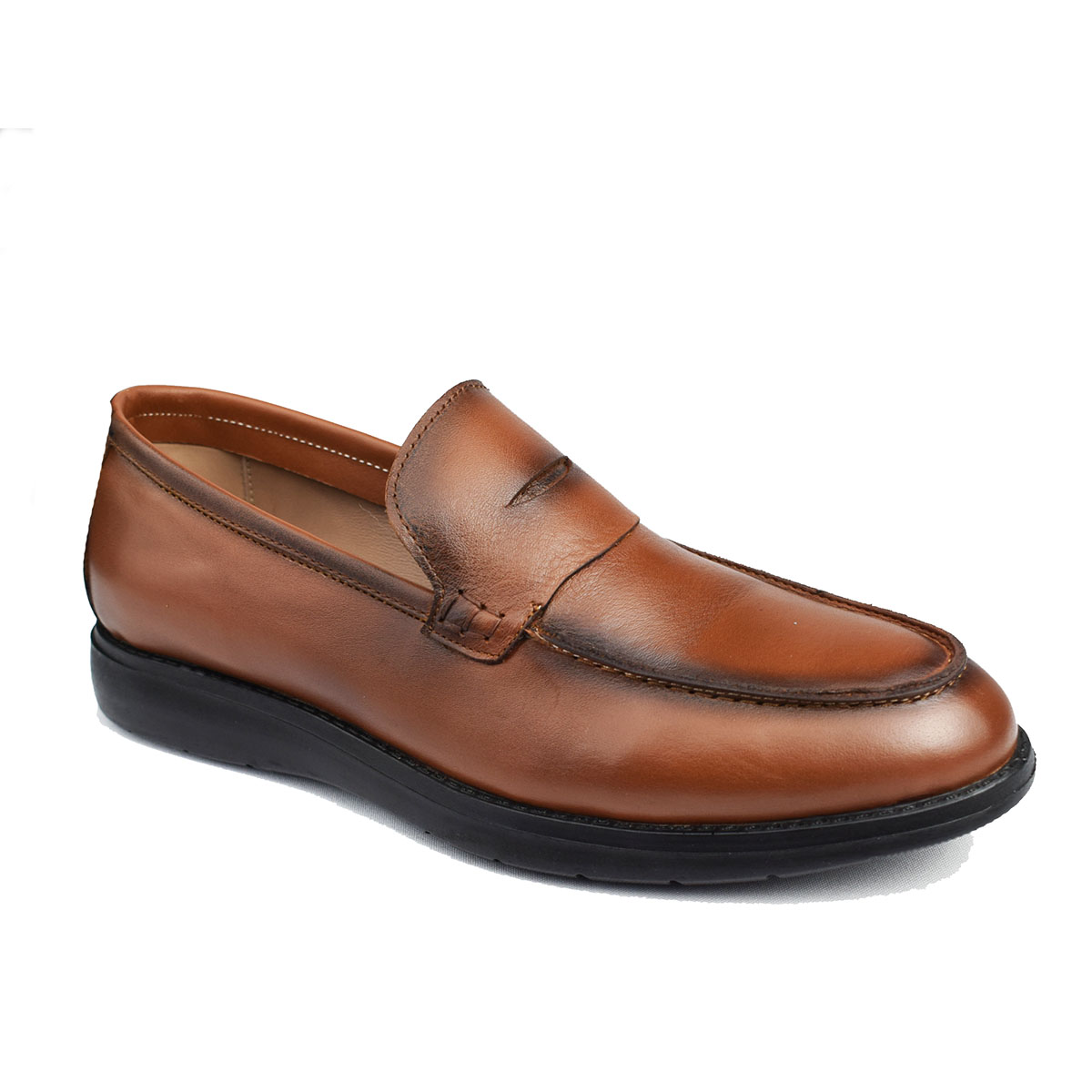Mocassin pour homme 209 marron cuir  Mocassin homme Maroc