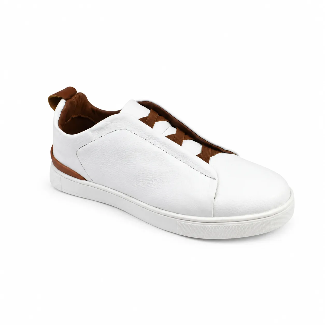 Basket espadrille pour homme 060 blanc cuir