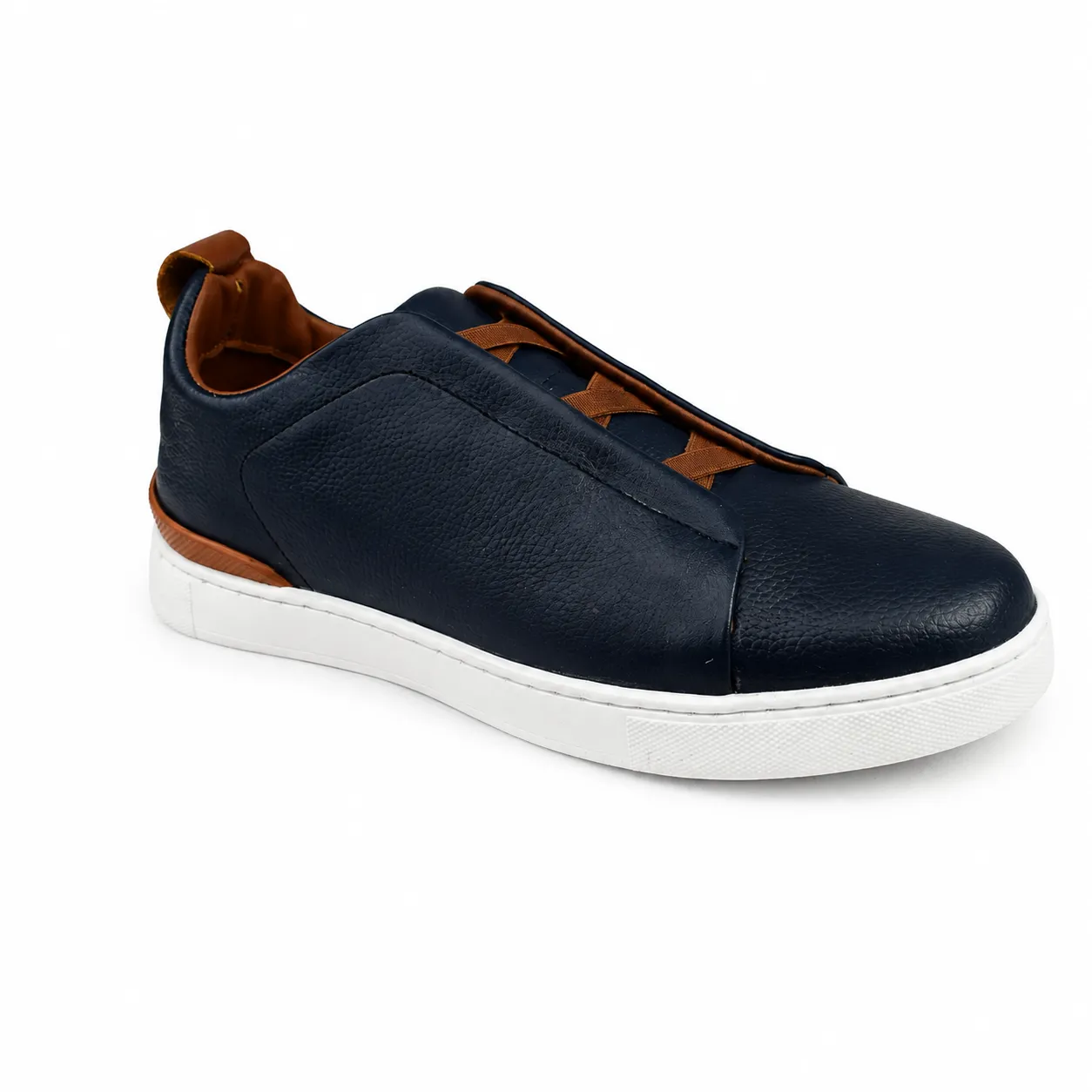 Basket espadrille pour homme   060 bleu cuir  