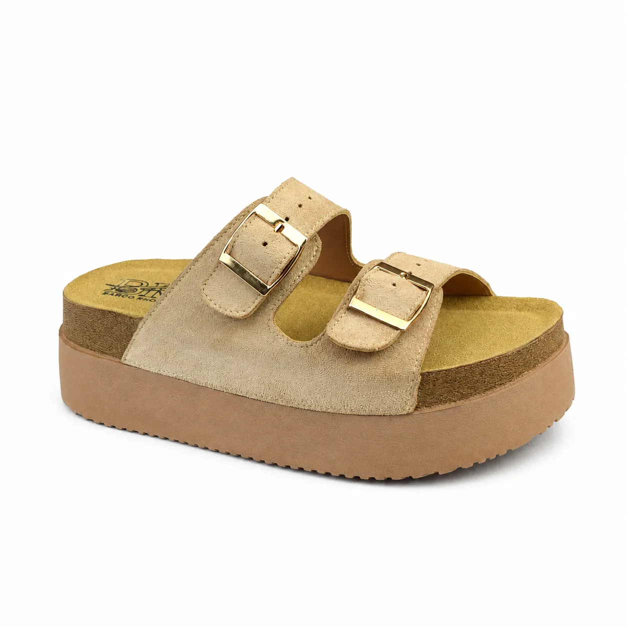 Sandale Compense pour femme 916 beige