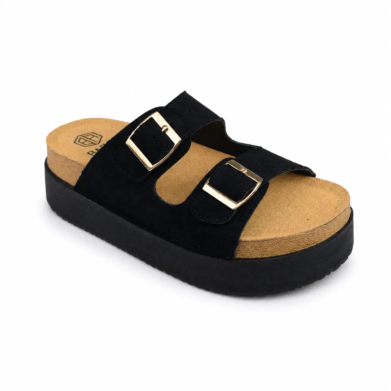 Sandale Compense pour femme916 noir