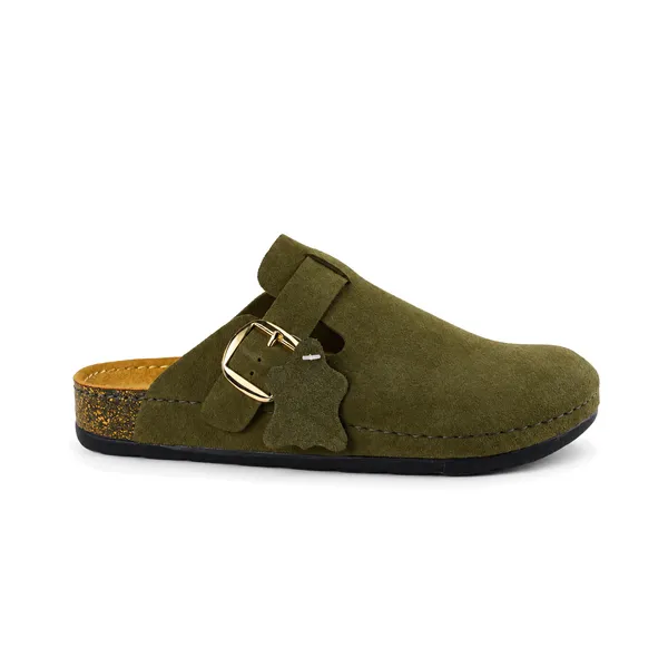 Sabot pour femme 700-1 vert daim